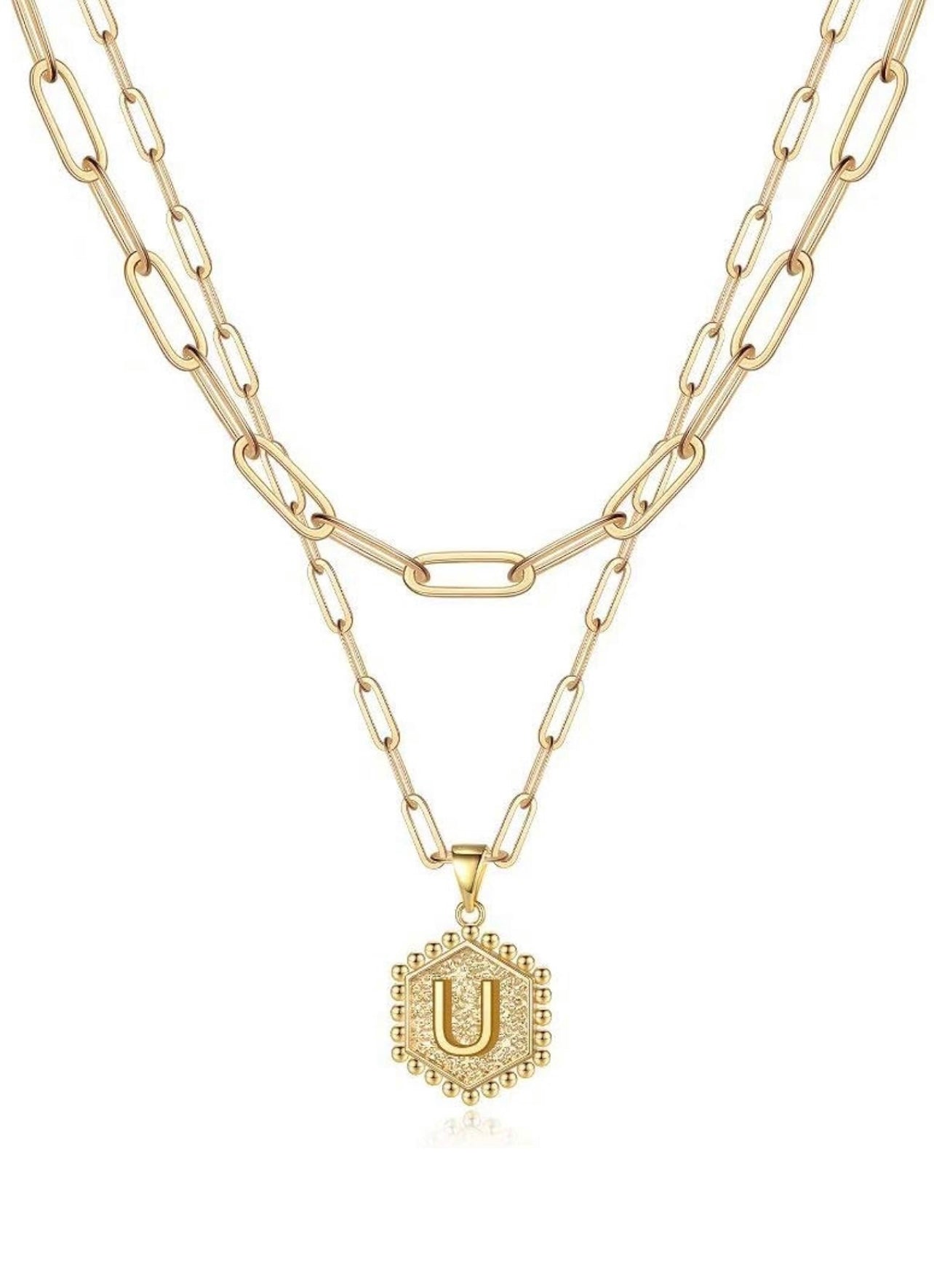 Beautiful Gold Layered Initial Necklaces (A-Z)
