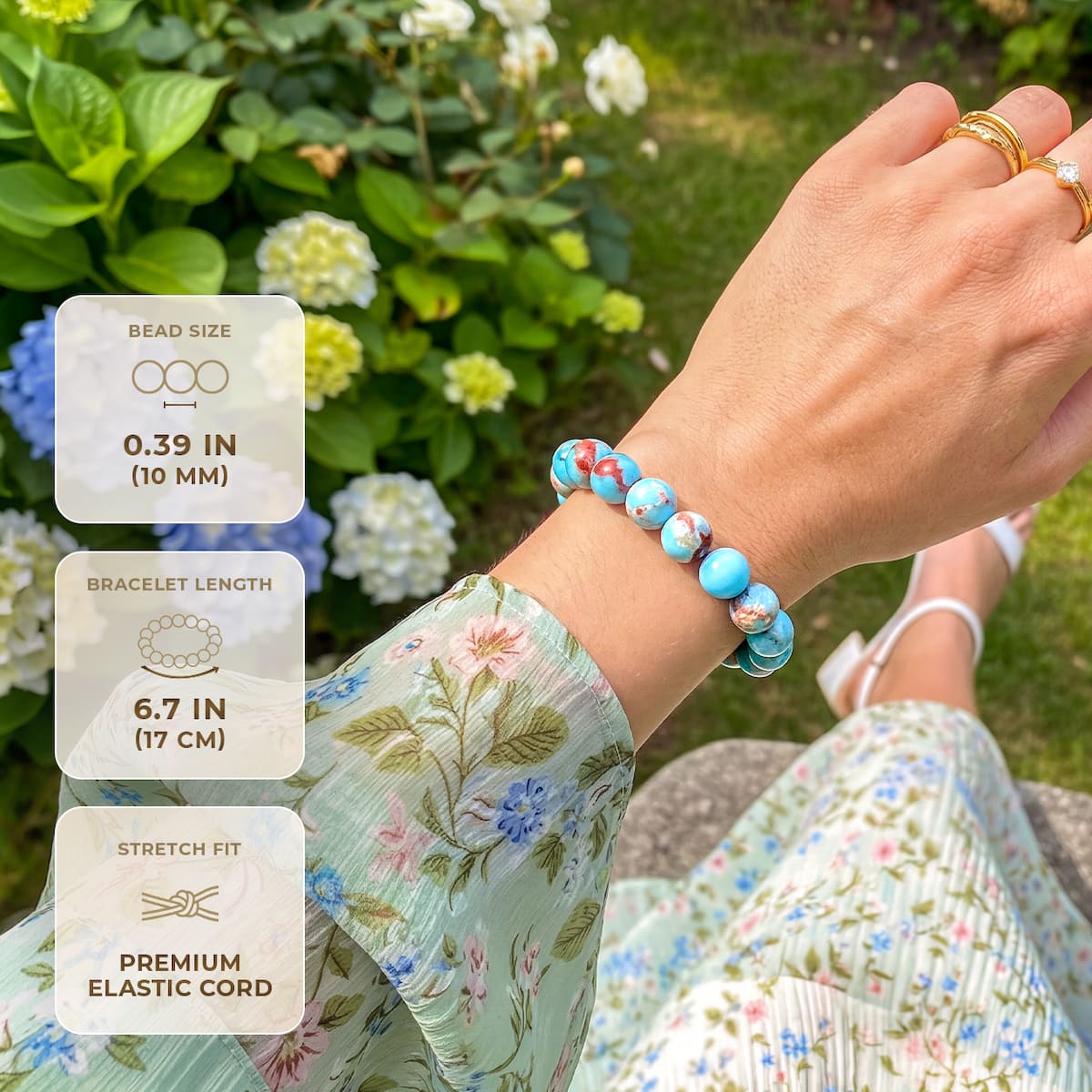 Empath’s Shield - Aqua Terra Jasper Bracelet