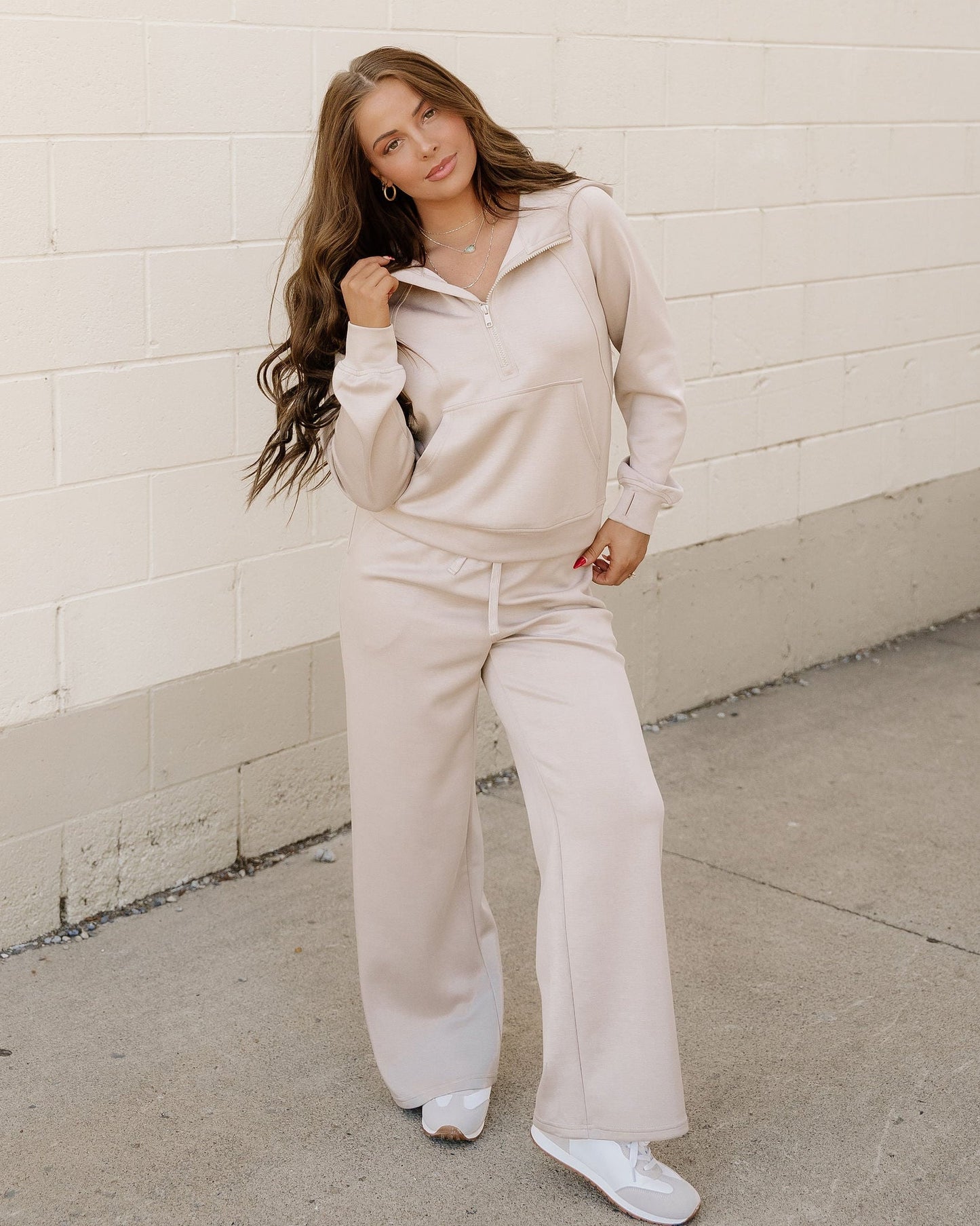 Harlow Set Active Pants 2pcs Outfit - Taupe