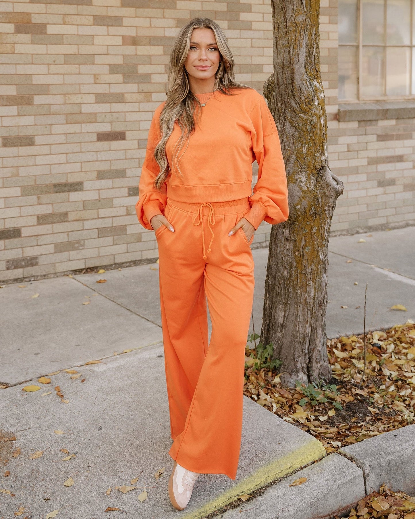 Miles Wide Leg Pants Set - Flamingo
