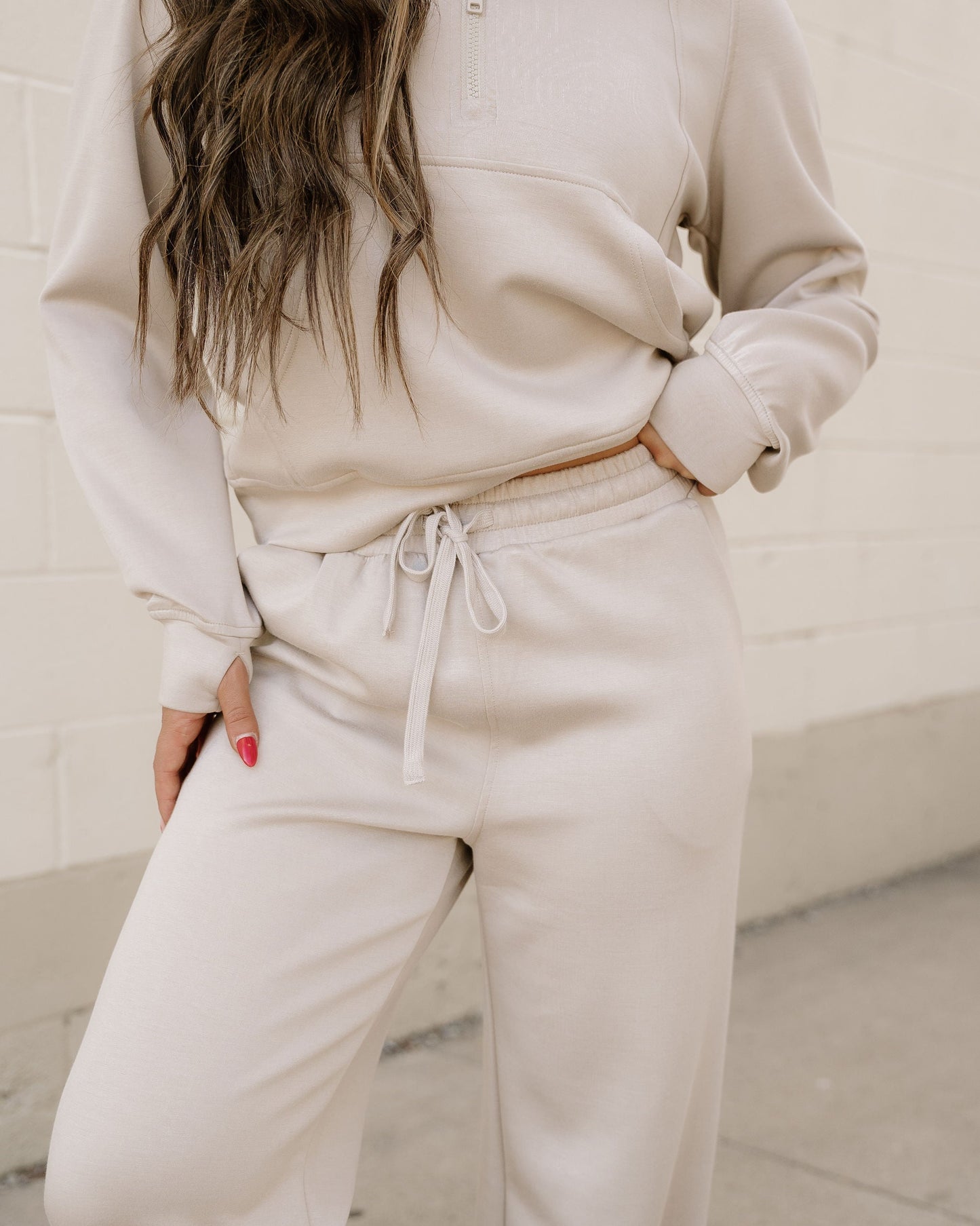 Harlow Set Active Pants 2pcs Outfit - Taupe