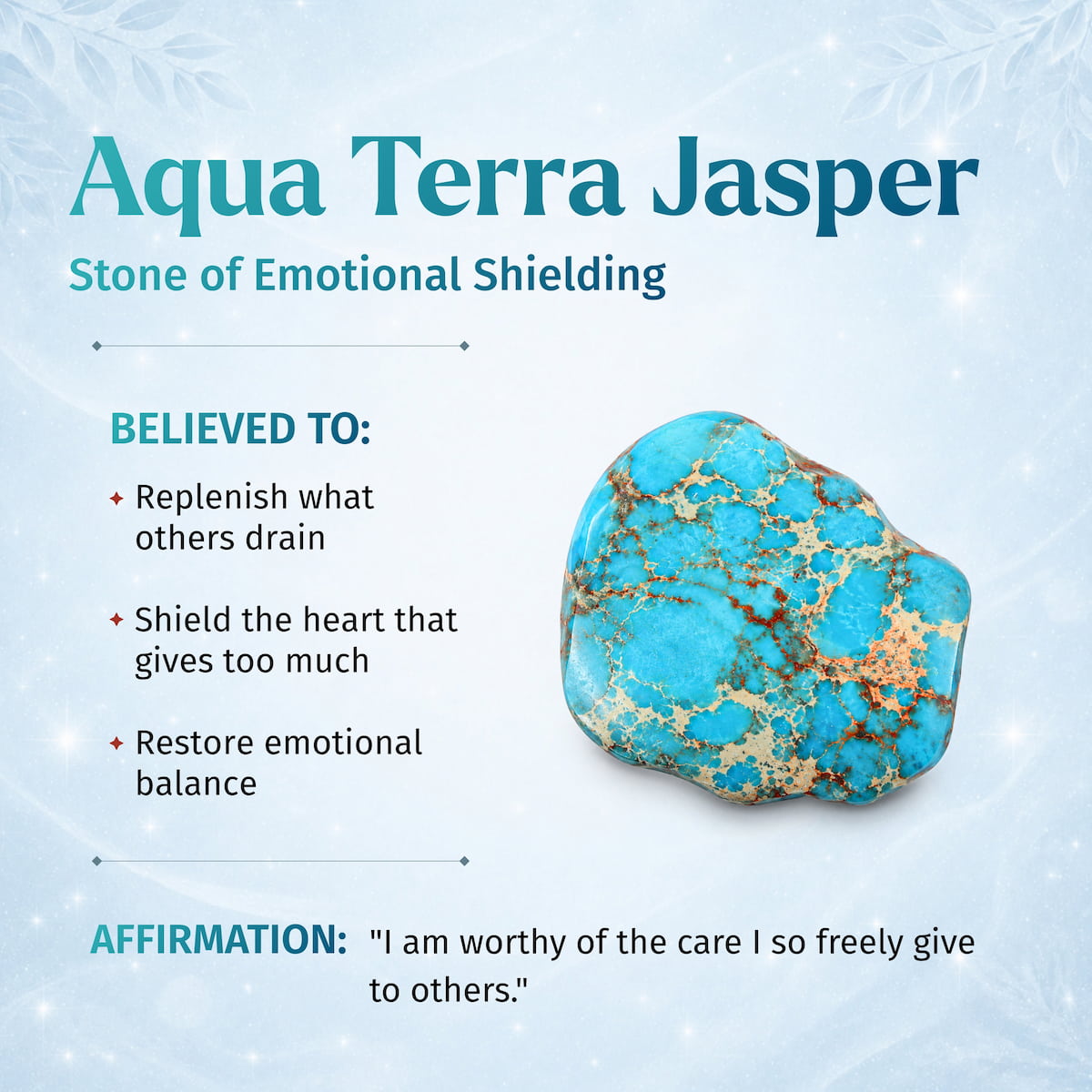 Empath’s Shield - Aqua Terra Jasper Bracelet