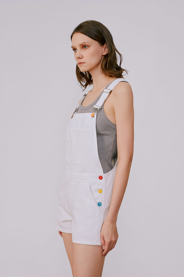 Rainbow Overall Shorts HJ109