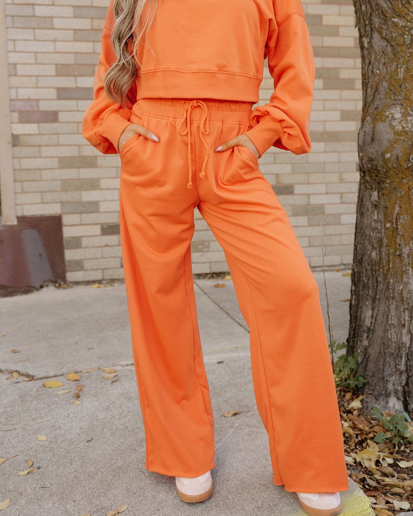 Miles Wide Leg Pants Set - Flamingo