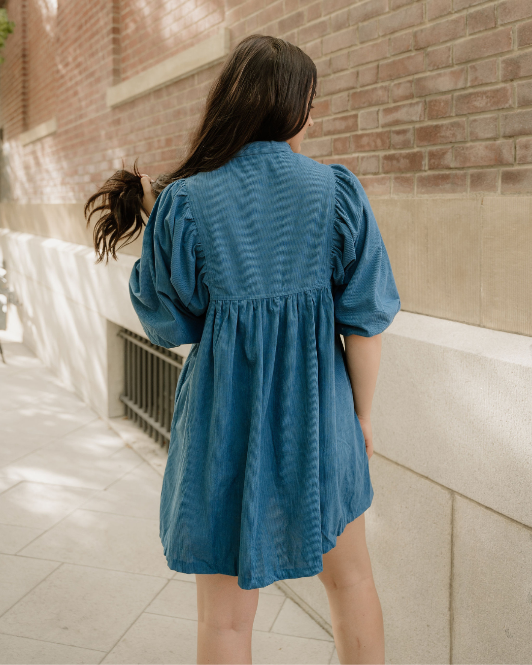 Sutton Corduroy Dress - Teal