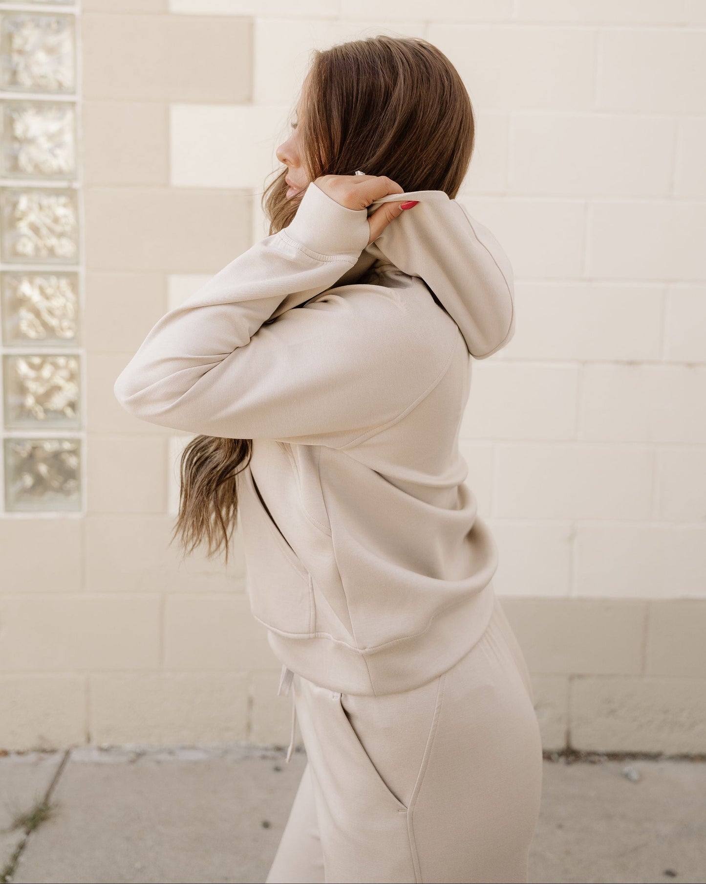Harlow Set Active Pants 2pcs Outfit - Taupe