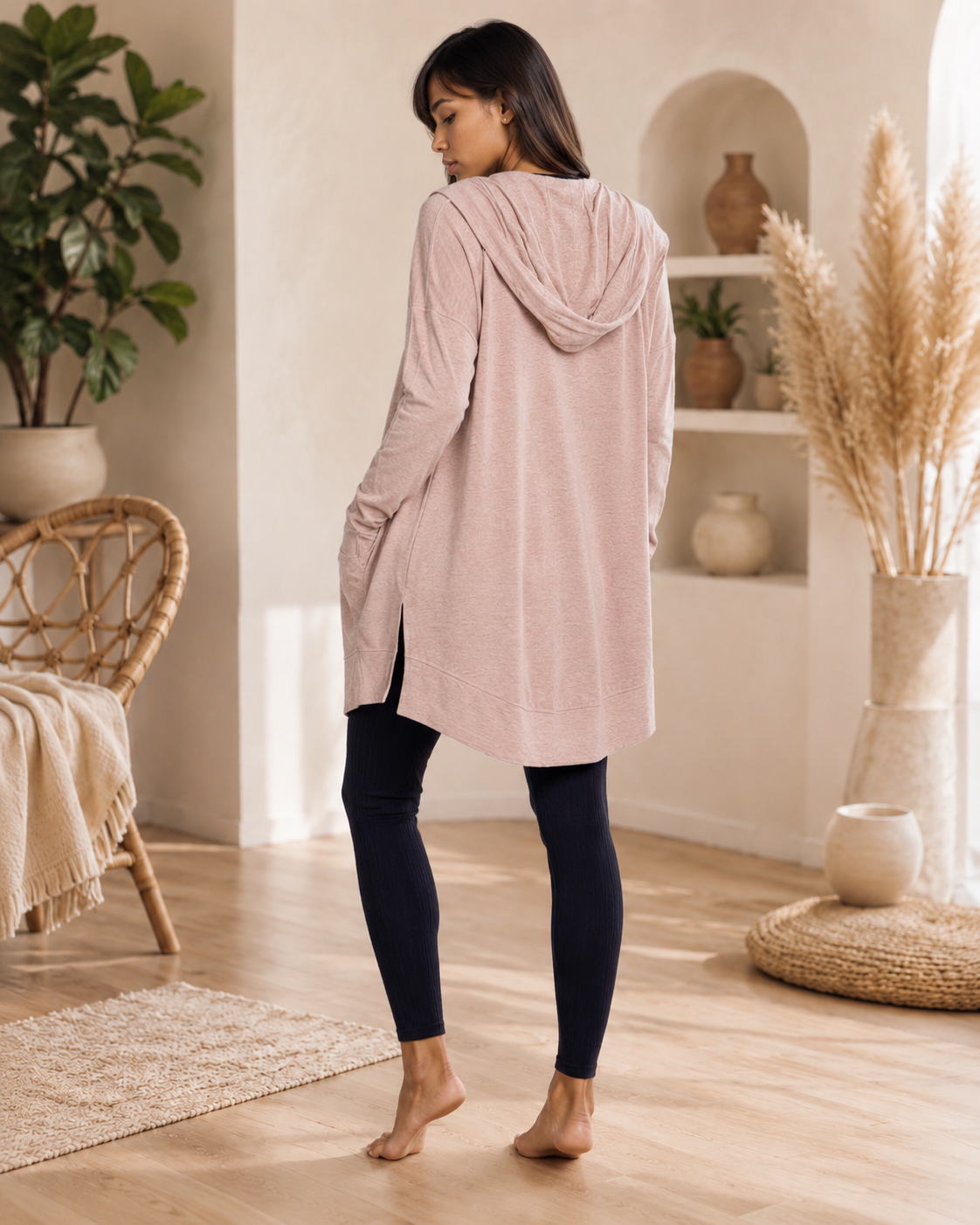 Cozy Hooded Cardigan with Pockets