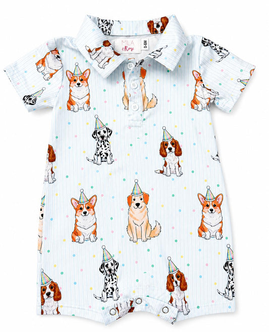 Party Pups Polo Shorty One-Piece