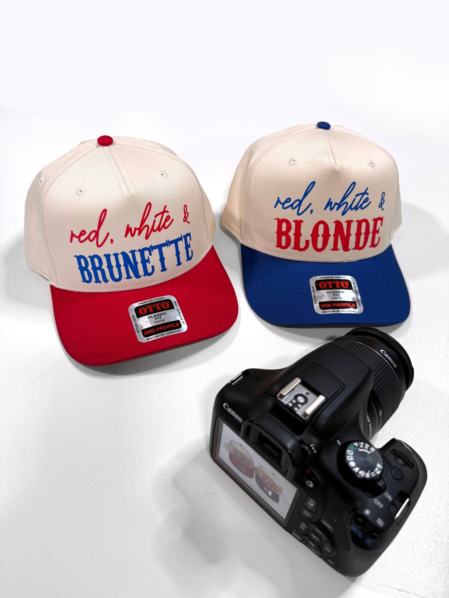Red, White and Hair Color Snapback