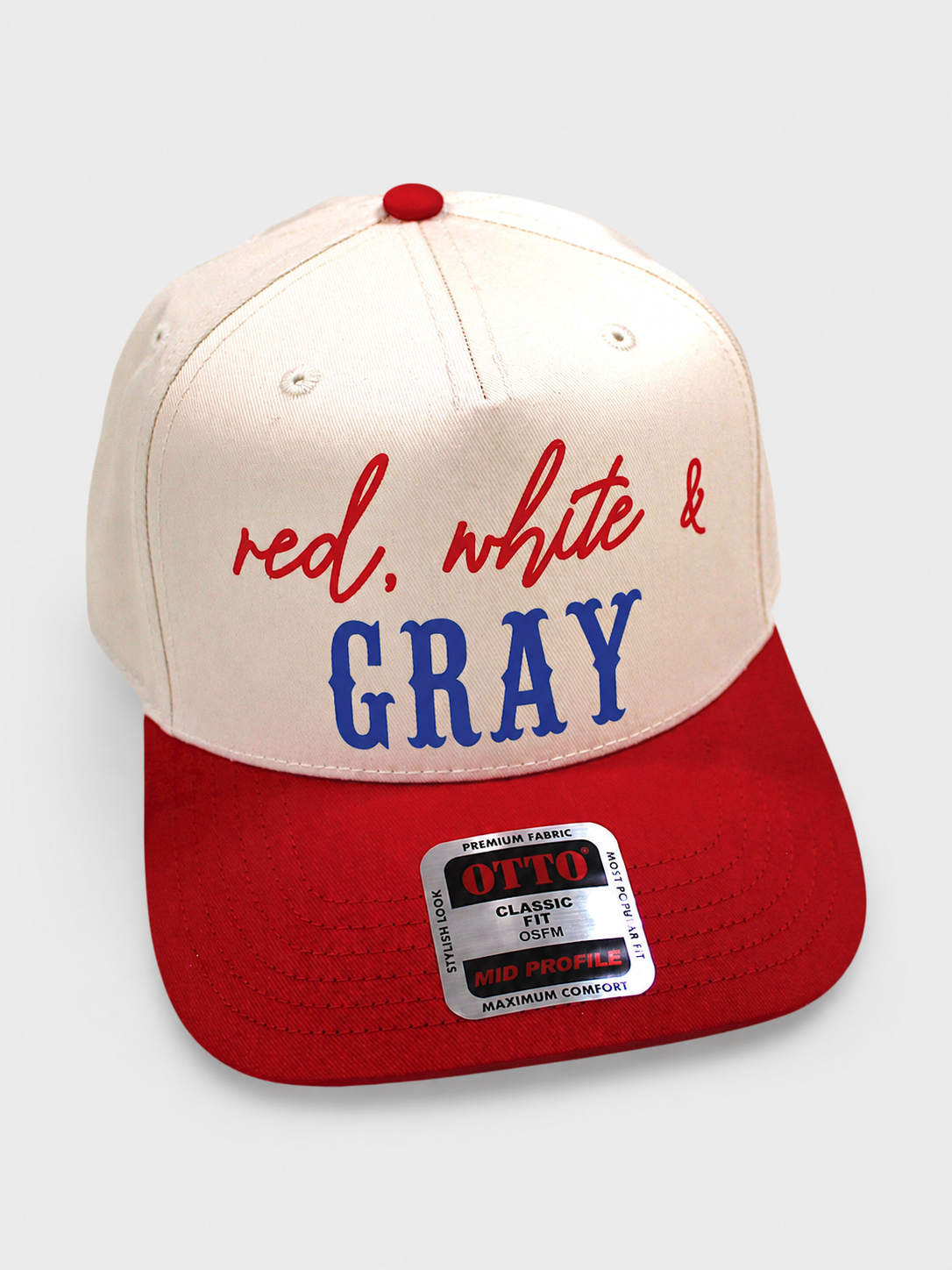 Red, White and Hair Color Snapback