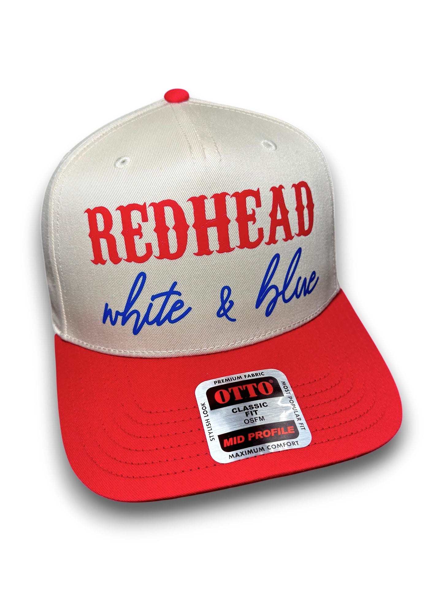 Red, White and Hair Color Snapback