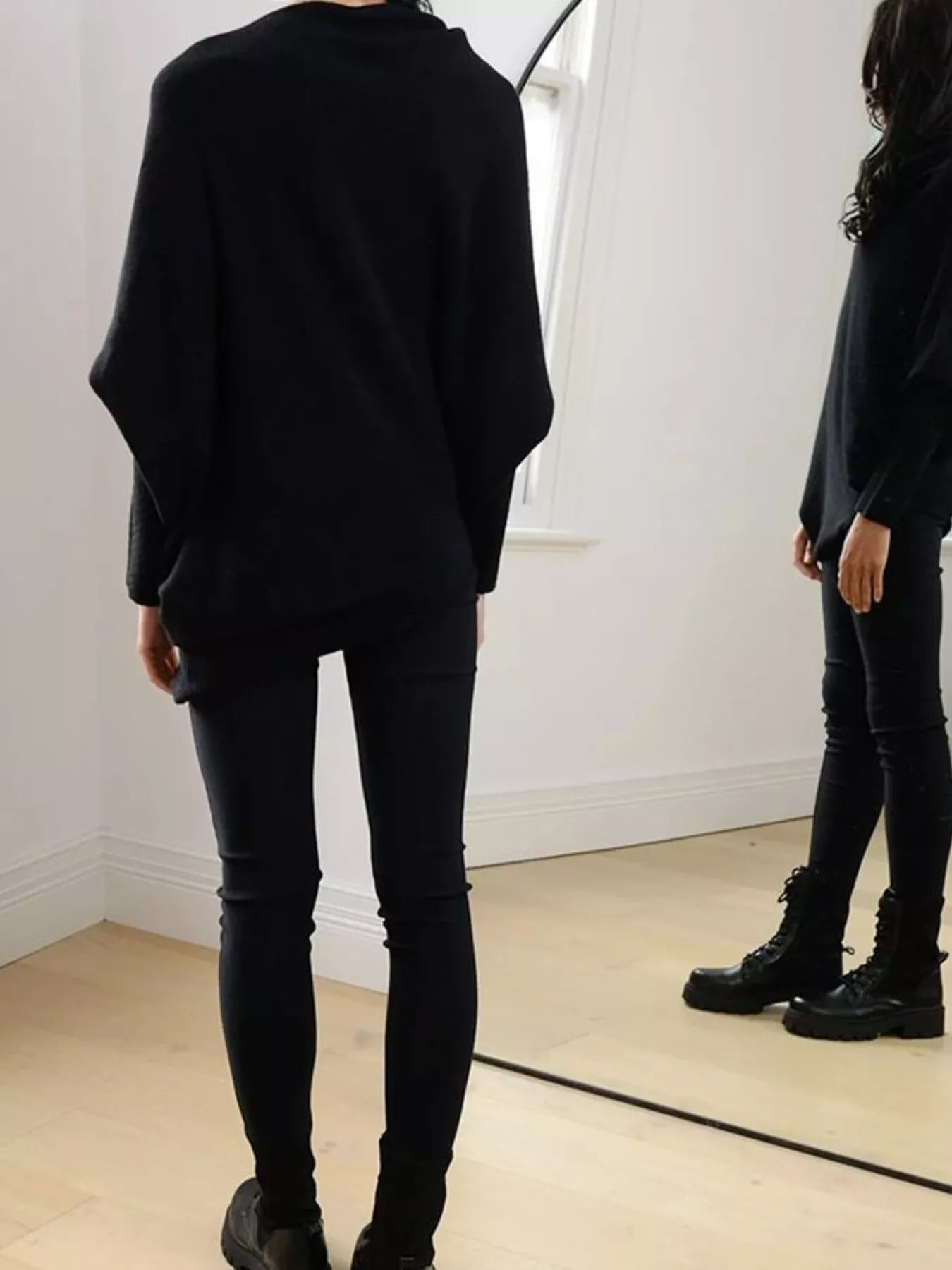 Boat Neck Long Sleeve Sweater