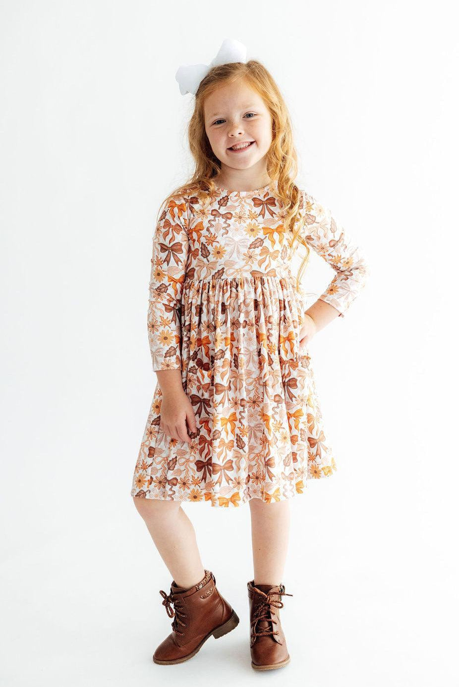 Fall Harvest L/S Pocket Twirl Dress